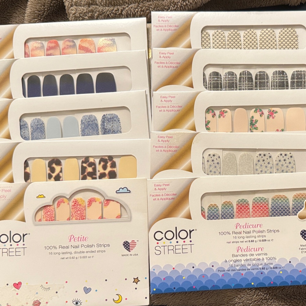 Lot of 10: Color Street Nail Strips Collection - Fun Designs